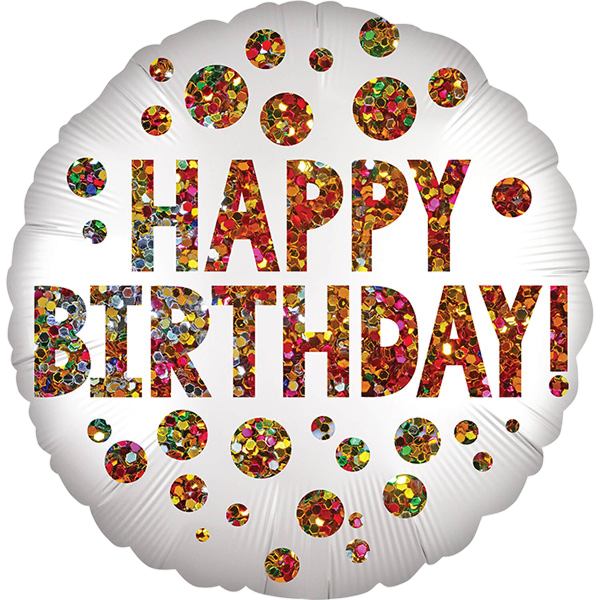 Standard Satin Infused Birthday Sequins